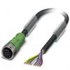 Kabel ovladače snímače, A: Volný konec kabelu 8, B: Rovná zásuvka M12, 30 V ac, 30V dc 8, IP65, IP67, IP68 Phoenix Kabel ovladače snímače, A: Volný konec kabelu 8, B: Rovná zásuvka M12, 30 V ac, 30V dc 8, IP65, IP67, IP68 Phoenix