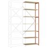 Manuflex RP1714.2001 přístavný modul regálu oddělení , (š x v x h) 1000 x 3000 x 700 mm, dřevěná podlaha