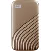 WD My Passport 500 GB externí SSD HDD 6,35 cm (2,5) USB-C® zlatá WDBAGF5000AGD-WESN