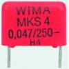 Vrstvové kondenzátory, řada: MKS4, Průchozí otvor 470 nF 40 V ac 63 V dc WIMA 0.5 mm Vrstvové kondenzátory, řada: MKS4, Průchozí otvor 470 nF 40 V ac 63 V dc WIMA 0.5 mm