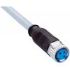 Kabel ovladače snímače, A: Vnitřní, A: M8 3, B: Bez koncovky, B: Neuzavřený, 60V, IP65, IP66K, IP67, řada: YF8U13 SICK