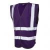 Leo Workwear Purpurová Recyklovaný polyester Reflexní vesta M Leo Workwear Purpurová Recyklovaný polyester Reflexní vesta M
