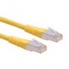 Roline Kat6 Ethernetové kabely, řada: 21.15, Žlutá, Polyvinylchlorid 300 mm, typ pláště: S/FTP Stíněný