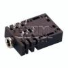 Jack zásuvka 3,5 mm stereo ACJS-NH35, 90°, s vypínačem