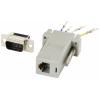 TRU COMPONENTS D-SUB adaptér D-SUB zástrčka 9pólová - RJ12 zásuvka 1 ks TRU COMPONENTS D-SUB adaptér D-SUB zástrčka 9pólová - RJ12 zásuvka 1 ks