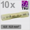 TRU COMPONENTS TC-13448504 krimpovací spojka se smršťovací bužírkou 4 mm² 6 mm² plná izolace žlutá 10 ks