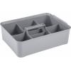Curver 243837 Úložný box, HANDY, (d x š x v) 366 x 263 x 104 mm, stříbrná, 1 ks
