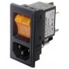 Schurter 3-107-924 IEC zástrčka C13/C14 zástrčka, rovná Počet kontaktů: 3 10 mA černá 1 ks Schurter 3-107-924 IEC zástrčka C13/C14 zástrčka, rovná Počet kontaktů: 3 10 mA černá 1 ks