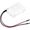Mexcel Reihe F1x3 Akupack 3 x Malé mono s kabelem, Flat-Top Ni-Cd 3.6 V 2500 mAh