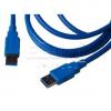 Kabel USB 3.0 A/A vidlice-vidlice, 1,8 m, modrý Kabel USB 3.0 A/A vidlice-vidlice, 1,8 m, modrý
