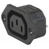 Schurter 6600.3300 IEC zástrčka C13/C14 zástrčka, rovná Počet kontaktů: 3 10 mA černá 1 ks Schurter 6600.3300 IEC zástrčka C13/C14 zástrčka, rovná Počet kontaktů: 3 10 mA černá 1 ks