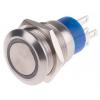 RS PRO Tlačítkový spínač IP67 SPDT Panel Okamžité Osvětlené 19.2 mm 5 A, barva LED: Žlutá 12 V dc 250 V ac