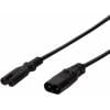 LogiLink napájecí prodlužovací kabel [1x IEC C8 zástrčka - 1x IEC C7 zásuvka] 2.00 m černá