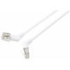 Renkforce RF-6071566 RJ45 síťové kabely, propojovací kabely CAT 6A F/UTP 1.00 m bílá Zásuvné kontakty otočné o 360°, Zahnutý kabelový vývod 1 ks Renkforce RF-6071566 RJ45 síťové kabely, propojovací kabely CAT 6A F/UTP 1.00 m bílá Zásuvné kontakty otočné o 360°, Zahnutý kabelový vývod 1 ks