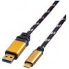 Roline USB kabel USB 3.2 Gen1 USB-A zástrčka, USB-C ® zástrčka 1.00 m vícebarevná stíněný 11.02.9013 Roline USB kabel USB 3.2 Gen1 USB-A zástrčka, USB-C ® zástrčka 1.00 m vícebarevná stíněný 11.02.9013