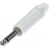 Neutrik NP2X-WT jack konektor 6.35 mm zástrčka, rovná Pólů: 2 mono bílá 1 ks