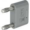 Staubli Testovací zásuvka a zástrčka 4 mm, 4 mm, 30V ac, 32A, Šedá, Vnější, materiál kontaktu: Slitina měď-zinek,