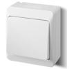 Instalační spínač schodišťový Galatea 5331-02, 250 V / 10 A, IP44, bílý Instalační spínač schodišťový Galatea 5331-02, 250 V / 10 A, IP44, bílý