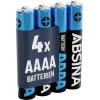 Absina minibaterie (AAAA) AAAA alkalicko-manganová 1.5 V 500 4 ks Absina minibaterie (AAAA) AAAA alkalicko-manganová 1.5 V 500 4 ks