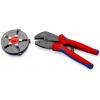 Krimpovací nástroj, řada: MultiCrimp® Knipex 1 mm, pro použití s: Se sadou 3 vyměnitelných matric