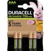 Duracell akumulátor AAA Ni-MH 750 1.2 V 4 ks