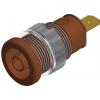 Hirschmann Test & Measurement SEB 2610 F4,8 bezpečnostní laboratorní zásuvka zásuvka, vestavná vertikální Ø pin: 4 mm hnědá 1 ks