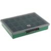 Přihrádková krabice 18 přihrádek Zelená, Polypropylen 43 mm x 240mm x 195 mm Raaco