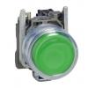 Schneider Electric Tlačítkový spínač, řada: XB4 IP66, IP67 SPST Průchozí otvor 22 mm Zelená