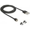 Delock USB kabel USB 2.0 USB-A zástrčka, USB-C ® zástrčka, USB Micro-B zástrčka 1.10 m černá 85723 Delock USB kabel USB 2.0 USB-A zástrčka, USB-C ® zástrčka, USB Micro-B zástrčka 1.10 m černá 85723