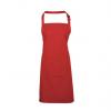 RS PRO Zástěra, Červená Opakovaně použitelné, Bavlna, Polyester EN388, EN407, EN511, EN374, EN420, délka: 860 mm Pásek