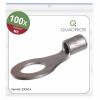 Quadrios 23C514 kulaté kabelové oko Průřez (max.)=6 mm² Ø otvoru=8.5 mm bez izolace 100 ks Quadrios 23C514 kulaté kabelové oko Průřez (max.)=6 mm² Ø otvoru=8.5 mm bez izolace 100 ks