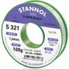 Stannol S321 2,0% 1,0MM SN99,3CU0,7CD 100G bezolovnatý pájecí cín bez olova, cívka Sn99,3Cu0,7 ORH1 100 g 1 mm