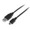 StarTech.com Kabel USB do zásuvky IC Vnější, řada: USB2, A: USB 2.0 Typ A, 1 m Vnější, Černá, B: Micro USB typ B StarTech.com Kabel USB do zásuvky IC Vnější, řada: USB2, A: USB 2.0 Typ A, 1 m Vnější, Černá, B: Micro USB typ B