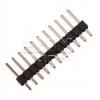 Kolíková lišta lámací 1×11 HSU C2100-11ASGAS0R, Au, rozteč 2,54 mm
