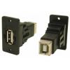 RS PRO Konektor USB, řada: FT Zásuvka/zásuvka, počet portů: 2portový, orientace těla: Rovný USB typu A na B, 30V ac, RS PRO Konektor USB, řada: FT Zásuvka/zásuvka, počet portů: 2portový, orientace těla: Rovný USB typu A na B, 30V ac,