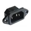 Síťová vidlice CS-001, panelová, 250 V / 10 A, 3 kolíky Síťová vidlice CS-001, panelová, 250 V / 10 A, 3 kolíky
