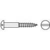 TOOLCRAFT TO-5446776 půlkulaté šrouby do dřeva 6 mm 60 mm příruba DIN 96 mosaz 100 ks