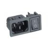 Bulgin Konektor IEC C14, orientace těla: Rovný, Montáž do panelu Vnitřní, 250V 10A Bulgin Konektor IEC C14, orientace těla: Rovný, Montáž do panelu Vnitřní, 250V 10A