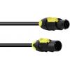 PSSO TRUE napájecí prodlužovací kabel [1x zásuvka PowerCon - 1x zástrčka PowerCon] 10 m černá, žlutá