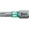 Wera Bit šroubováku, Šestihran, 6.35 mm, T15, celková délka: 25 mm, počet kusů: 1 Wera Bit šroubováku, Šestihran, 6.35 mm, T15, celková délka: 25 mm, počet kusů: 1