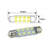 LED žárovka SV8,5-8 sufit, 12 V / 1,6 W, 9× LED2835, bílá LED žárovka SV8,5-8 sufit, 12 V / 1,6 W, 9× LED2835, bílá