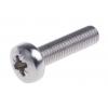RS PRO Šroub s nízkou půlkulovou hlavou Pozidriv, Obyčejný, Nerezová ocel hlavice Kónická 20.0 mm