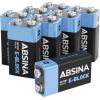 Absina baterie 9 V alkalicko-manganová 580 mAh 9 V 8 ks Absina baterie 9 V alkalicko-manganová 580 mAh 9 V 8 ks