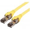 Roline 21.15.1861 RJ45 síťové kabely, propojovací kabely CAT 8.1 S/FTP 1.00 m žlutá dvoužilový stíněný, bez halogenů, samozhášecí 1 ks Roline 21.15.1861 RJ45 síťové kabely, propojovací kabely CAT 8.1 S/FTP 1.00 m žlutá dvoužilový stíněný, bez halogenů, samozhášecí 1 ks