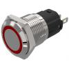 Indikátor, řada: 82 Červená, typ žárovky: LED Pájecí zakončení EAO 24V ac/dc 16 mm, IP65, IP67