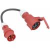 AS Schwabe 61376 napájecí kabelový adaptér, 16 A, černá, 0.3 m AS Schwabe 61376 napájecí kabelový adaptér, 16 A, černá, 0.3 m