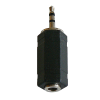 Redukce JACK 2,5 mm stereo na 3,5 mm, vidlice/zásuvka