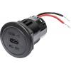 ProCar Vestavná zásuvka Power USB-C PD/QC 60 W bez LED 12 V, 24 V ProCar Vestavná zásuvka Power USB-C PD/QC 60 W bez LED 12 V, 24 V