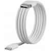 Renkforce USB kabel USB 2.0 USB-C ® zástrčka, USB-A zástrčka 1.00 m bílá S magnetickým vinutím, látkový potah RF-6437922