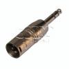 Adaptér JACK 6,3 mm vidlice stereo na XLR vidlice, pin 3 Adaptér JACK 6,3 mm vidlice stereo na XLR vidlice, pin 3